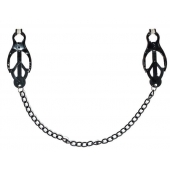 Зажимы на соски Darkside с цепочкой - Lola Games - купить с доставкой в Петрозаводске