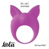 Фиолетовое эрекционное кольцо Kitten Kyle - Lola Games - в Петрозаводске купить с доставкой