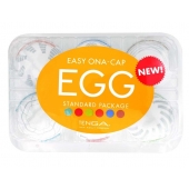 Набор из 6 мастурбаторов Tenga EGG Easy Beat с различным рельефом - Tenga - в Петрозаводске купить с доставкой
