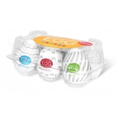 Набор из 6 мастурбаторов Tenga EGG Easy Beat с различным рельефом - Tenga - в Петрозаводске купить с доставкой