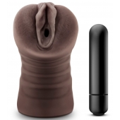 Коричневый мастурбатор-вагина Hot Chocolate Brianna - Blush Novelties - в Петрозаводске купить с доставкой