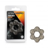 Дымчатое эрекционное кольцо Stay Hard Thick Bead Cock Ring - Blush Novelties - в Петрозаводске купить с доставкой