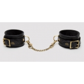 Черные оковы на ноги Bound to You Faux Leather Ankle Cuffs - Fifty Shades of Grey - купить с доставкой в Петрозаводске