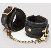 Черные наручники Bound to You Faux Leather Wrist Cuffs - Fifty Shades of Grey - купить с доставкой в Петрозаводске