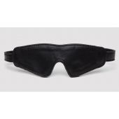 Черная плотная маска на глаза Bound to You Faux Leather Blindfold - Fifty Shades of Grey - купить с доставкой в Петрозаводске