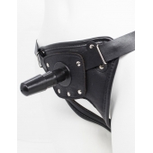 Черный пояс для насадок CLASS STRAP Restyling - LOVETOY (А-Полимер) - купить с доставкой в Петрозаводске