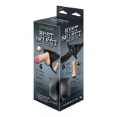 Черный пояс для женщин BEST SELECT с 3 насадками - LOVETOY (А-Полимер) - купить с доставкой в Петрозаводске