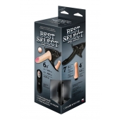 Черный женский пояс BEST SELECT с 3 насадками и вибрацией - LOVETOY (А-Полимер) - купить с доставкой в Петрозаводске
