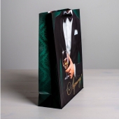 Бумажный пакет «Лучшему!» - 23 х 27 см. - Сима-Ленд - купить с доставкой в Петрозаводске