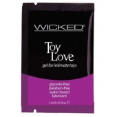 Лубрикант на водной основе для использования с игрушками WICKED Toy Love - 3 мл. - Wicked - купить с доставкой в Петрозаводске