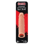 Телесная насадка EXTENDER WITH BALL STRAP 6.5 - 17 см. - Dream Toys - в Петрозаводске купить с доставкой