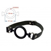 Черный кляп-рамка на регулируемых ремешках - Sitabella - купить с доставкой в Петрозаводске