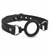 Силиконовый кляп-рамка на кожаных ремешках - Sitabella - купить с доставкой в Петрозаводске