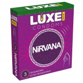 Презервативы с увеличенным количеством смазки LUXE Royal Nirvana - 3 шт. - Luxe - купить с доставкой в Петрозаводске