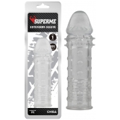 Прозрачная реалистичная насадка на пенис Extra Texture Sleeve - 16,2 см. - Chisa - в Петрозаводске купить с доставкой