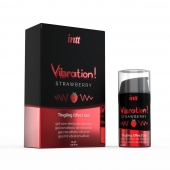 Жидкий интимный гель с эффектом вибрации Vibration! Strawberry - 15 мл. - INTT - купить с доставкой в Петрозаводске