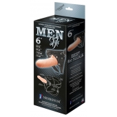 Телесный пустотелый харнесс MEN Style - 17,5 см. - LOVETOY (А-Полимер) - купить с доставкой в Петрозаводске