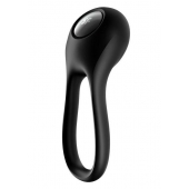 Черное эрекционное виброкольцо Majestic Duo - Satisfyer - в Петрозаводске купить с доставкой
