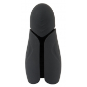 Черный силиконовый вибромастурбатор с нагревом Masturbator with 2 Functions - Orion - в Петрозаводске купить с доставкой