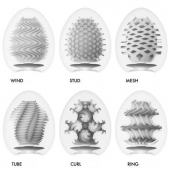 Набор из 6 мастурбаторов Tenga EGG IV с различным рельефом - Tenga - в Петрозаводске купить с доставкой