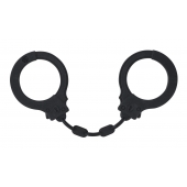 Черные силиконовые наручники Suppression - Lola Games - купить с доставкой в Петрозаводске