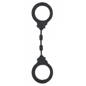 Черные силиконовые наручники Suppression - Lola Games - купить с доставкой в Петрозаводске