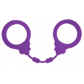 Фиолетовые силиконовые наручники Suppression - Lola Games - купить с доставкой в Петрозаводске