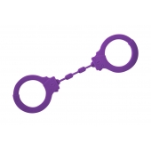 Фиолетовые силиконовые поножи Limitation - Lola Games - купить с доставкой в Петрозаводске
