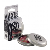 Экстремально тонкие презервативы в железном кейсе MAXUS Extreme Thin - 3 шт. - Maxus - купить с доставкой в Петрозаводске