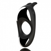 Черное эрекционное кольцо с двумя моторами Zeus Dual Vibe Cock Ring - FeelzToys - в Петрозаводске купить с доставкой