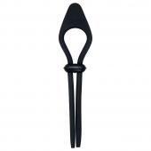 Черное эрекционное лассо с вибропулей Black Tie Affair - Zero Tolerance - в Петрозаводске купить с доставкой