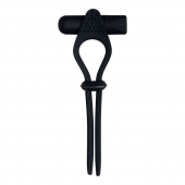 Черное эрекционное лассо с вибропулей Black Tie Affair - Zero Tolerance - в Петрозаводске купить с доставкой