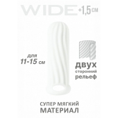Белый фаллоудлинитель Homme Wide - 13 см. - Lola Games - в Петрозаводске купить с доставкой
