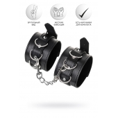 Черные оковы Anonymo из искусственной кожи - ToyFa - купить с доставкой в Петрозаводске