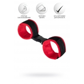 Красно-черные велюровые оковы Anonymo - ToyFa - купить с доставкой в Петрозаводске