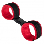 Красно-черные велюровые оковы Anonymo - ToyFa - купить с доставкой в Петрозаводске