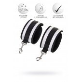 Серебристо-черные наручники Anonymo - ToyFa - купить с доставкой в Петрозаводске