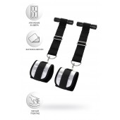 Черно-серебристые фиксаторы для рук на дверь Anonymo - ToyFa - купить с доставкой в Петрозаводске