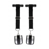 Черно-серебристые фиксаторы для рук на дверь Anonymo - ToyFa - купить с доставкой в Петрозаводске