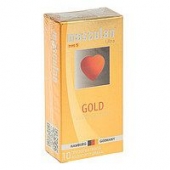 Презервативы Masculan Ultra Gold с золотым напылением и ароматом ванили - 10 шт. - Masculan - купить с доставкой в Петрозаводске