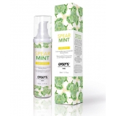 Разогревающее массажное масло Gourmet Spearmint Organic с органическими ингредиентами - 50 мл. - Exsens - купить с доставкой в Петрозаводске
