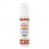 Разогревающее массажное масло Gourmet White Peach Organic с органическими ингредиентами - 50 мл. - Exsens - купить с доставкой в Петрозаводске