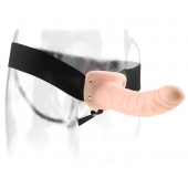 Полый страпон 8  Hollow Strap-On телесного цвета - 19 см. - Pipedream - купить с доставкой в Петрозаводске