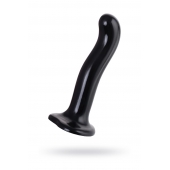 Черный стимулятор для пар P G-Spot Dildo Size M - 18 см. - Strap-on-me - в Петрозаводске купить с доставкой