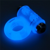 Голубое, светящееся в темноте эрекционное виброкольцо Lumino Play Vibrating Penis Ring - Lovetoy - в Петрозаводске купить с доставкой