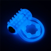 Голубое, светящееся в темноте виброкольцо Lumino Play Vibrating Penis Ring - Lovetoy - в Петрозаводске купить с доставкой