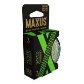 Презервативы в пластиковом кейсе MAXUS AIR Mixed - 3 шт. - Maxus - купить с доставкой в Петрозаводске