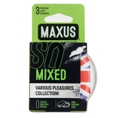 Презервативы в пластиковом кейсе MAXUS AIR Mixed - 3 шт. - Maxus - купить с доставкой в Петрозаводске