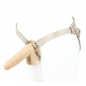 Поясной фаллоимитатор с мошонкой телесного цвета - 18 см. - LOVETOY (А-Полимер) - купить с доставкой в Петрозаводске