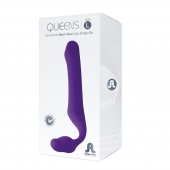 Фиолетовый безремневой страпон Queens L - Adrien Lastic - купить с доставкой в Петрозаводске